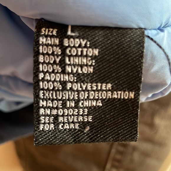 Quicksilver, brown and navy cotton puffer jacket - Picture 6 of 6